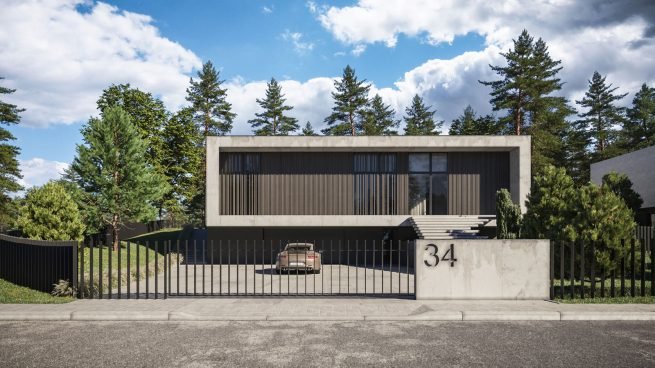 Modern Concrete House 01